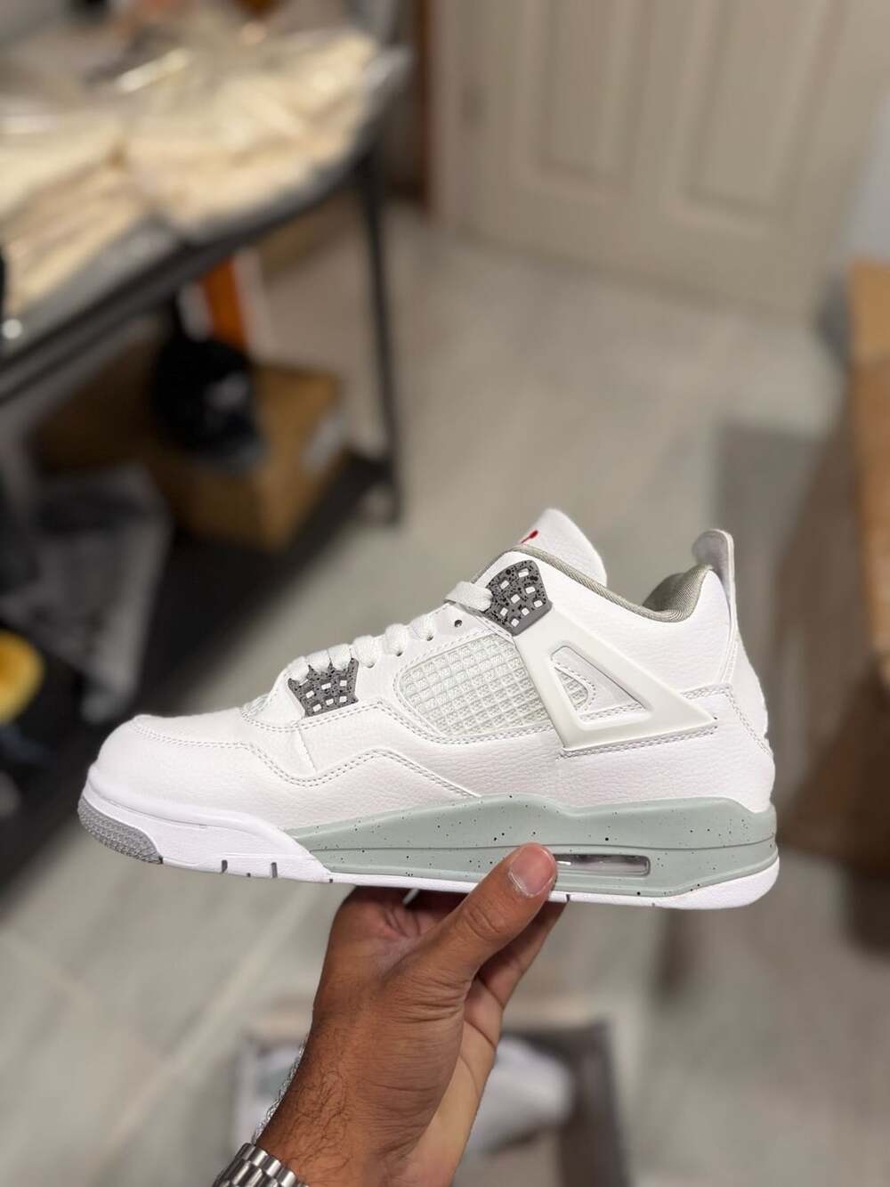 Nike Air Jordan 4 Retro White Oreo Sneakers